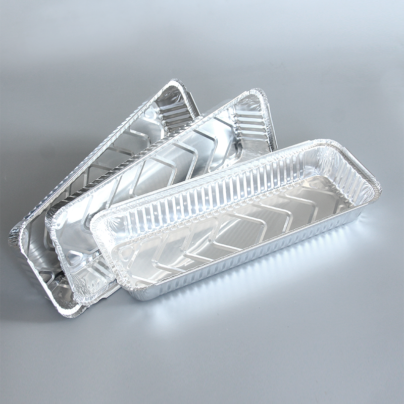 1400ml 직사각형 알루미늄 호일 용기 IK350