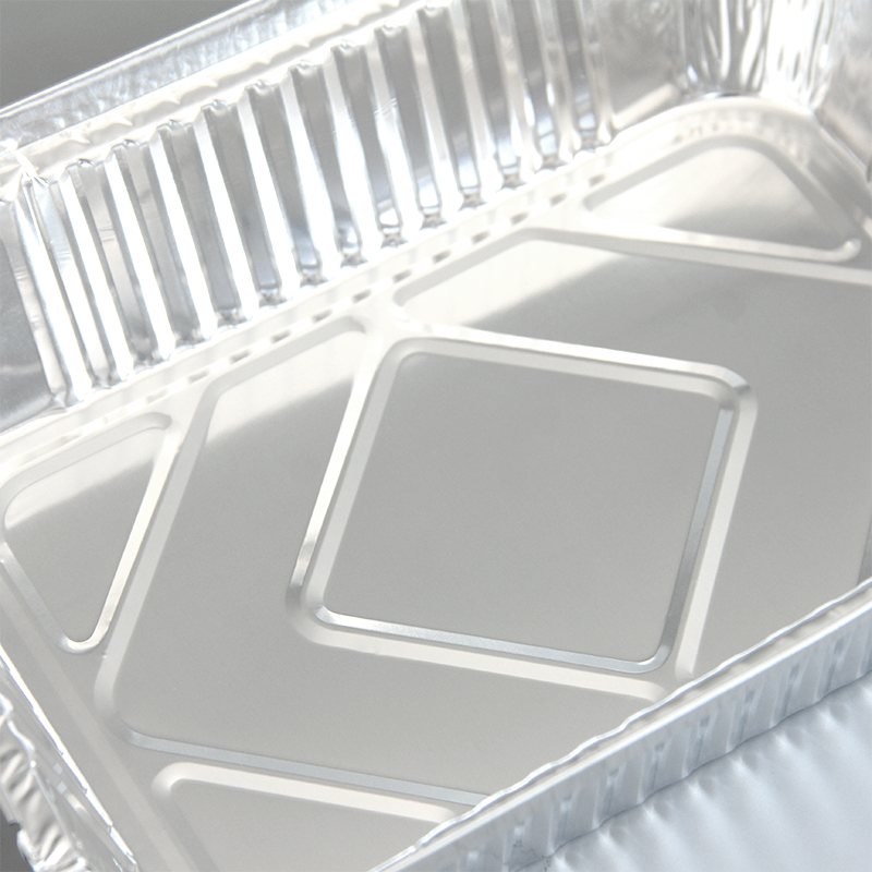 1900ml 직사각형 알루미늄 호일 용기 IK260